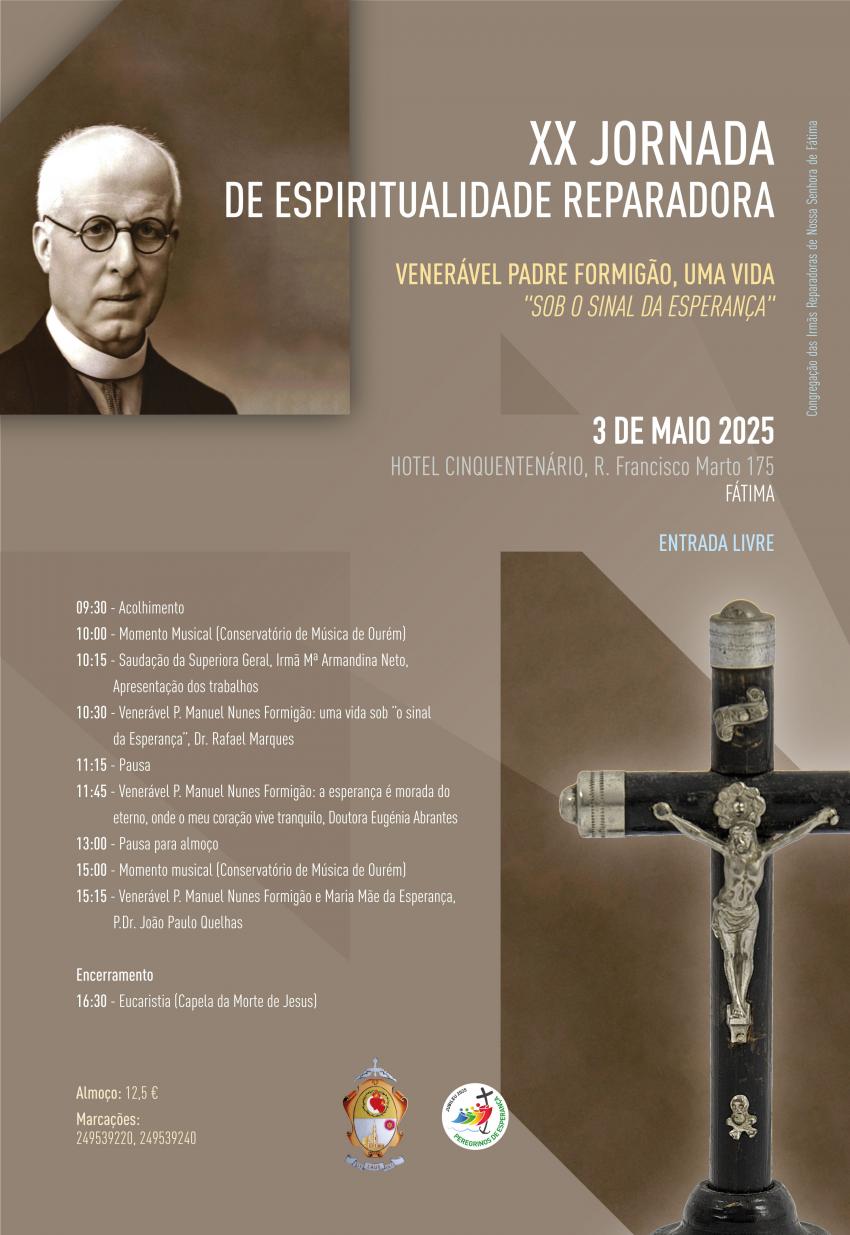 XX Jornada de Espiritualidade Reparadora centra-se no tema jubilar proposto pelo Papa Francisco: a Esperança