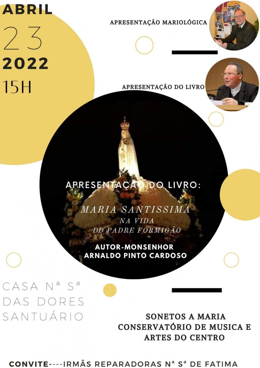 23 de abril: Apresentação do livro “Maria Santíssima na vida do Padre Formigão”