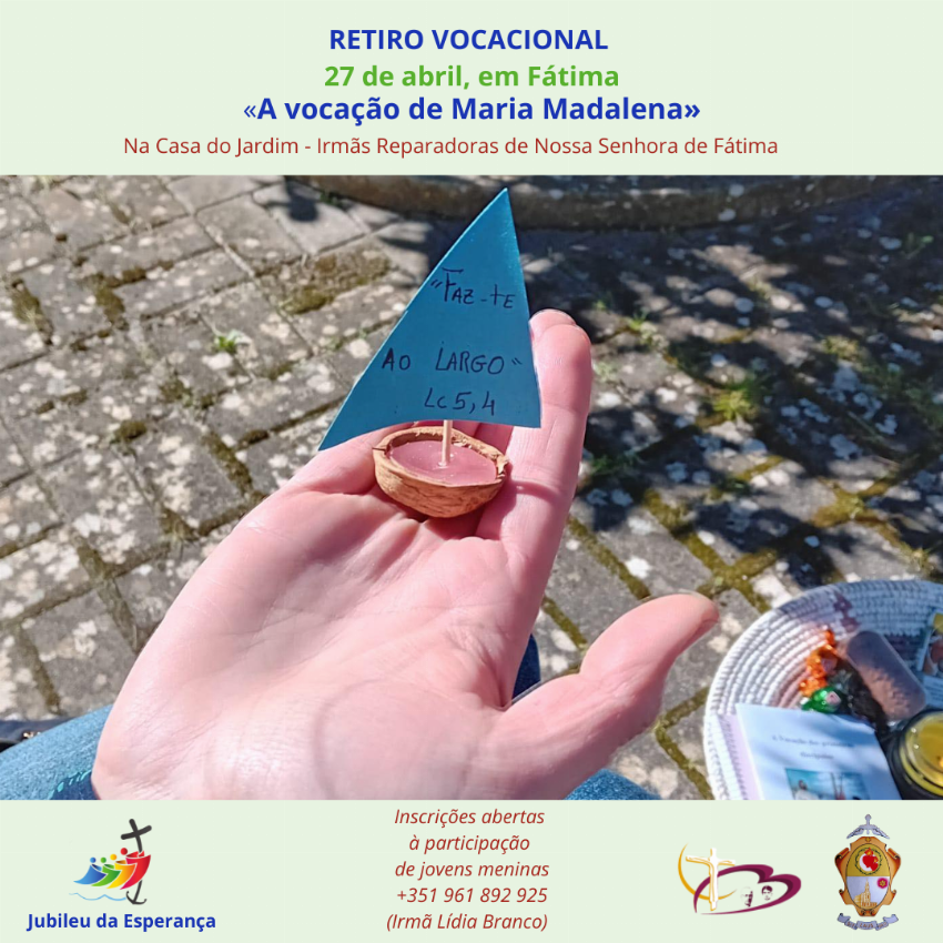 IRNSF promovem novo retiro vocacional em abril 